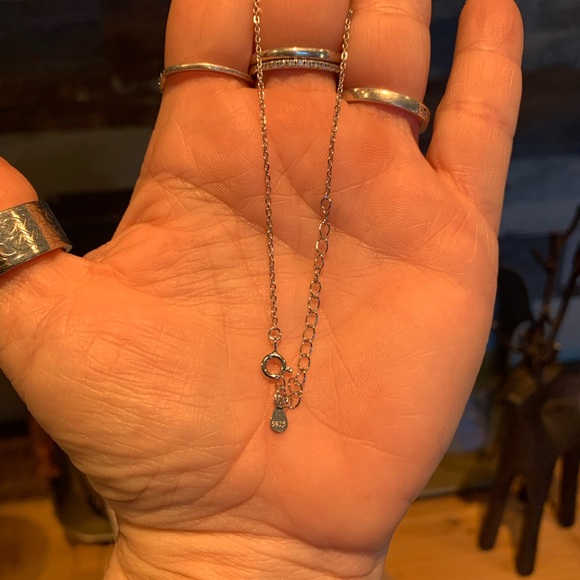 #226 1 ct Moissanite cube necklace - Picture 5 of 6